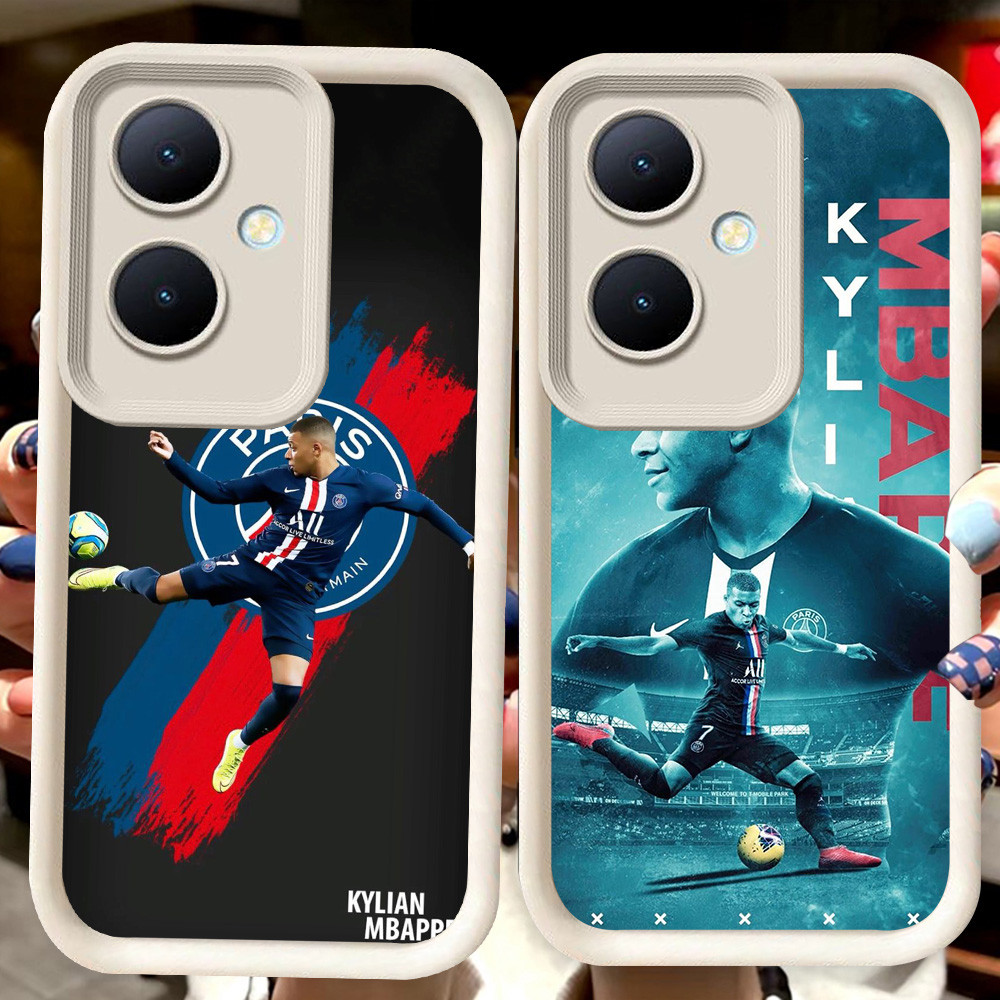 H65 Kylian Mbappe เคสสีขาวสําหรับ OPPO Reno 10 11 8T 11F 13F Pro 5G