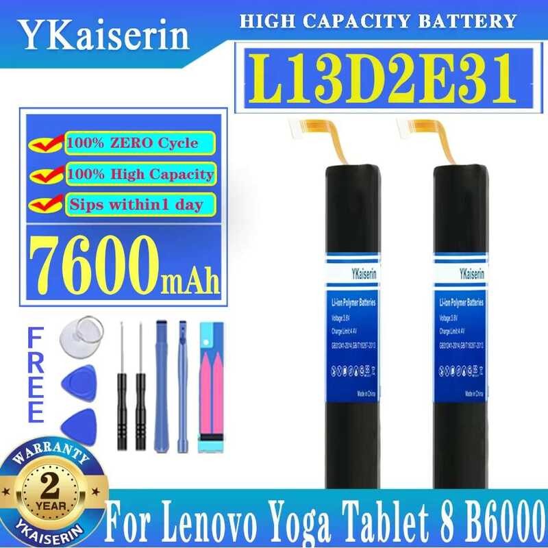 Tablet Battery L13D2E31 L13C2E31 7000mAh For Lenovo Yoga Tablet 8 B6000 B6000-H B6000-F 60044 60043