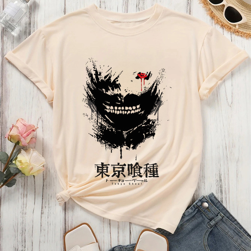 Tokyo Ghoul Kaneki Ken Suzuya Juuzou top tees ผู้หญิง Pop Culture streetwear University เสื้อสีสันคว