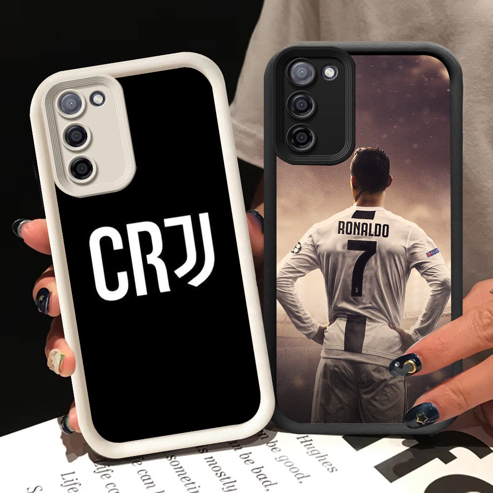 BI12 CR7 Ronaldo Casing สําหรับ Samsung M02S M02 F02S A02 A03 Core A02S A03S สีขาวสีดํา