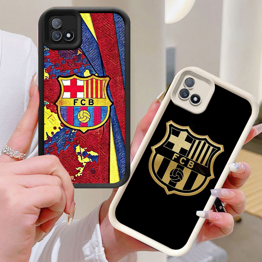 BI79 FC-Bacelona Casing สําหรับ Realme C20A C20 C11 2021 สีขาวสีดํา