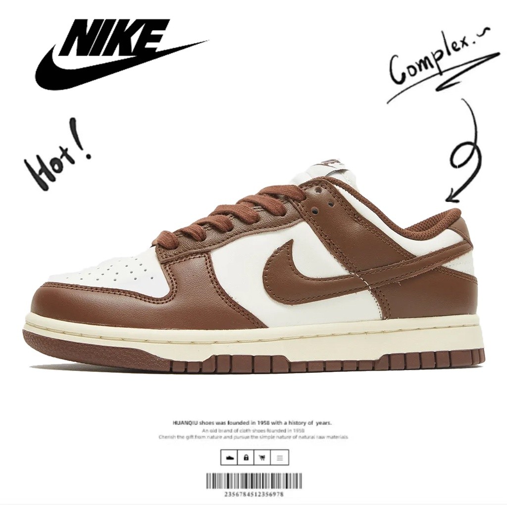♞,♘ของแท้100% Nike Dunk Low "Surfaces In Brown And Sail" รองเท้าผ้าใบ DD1503-124 TRD