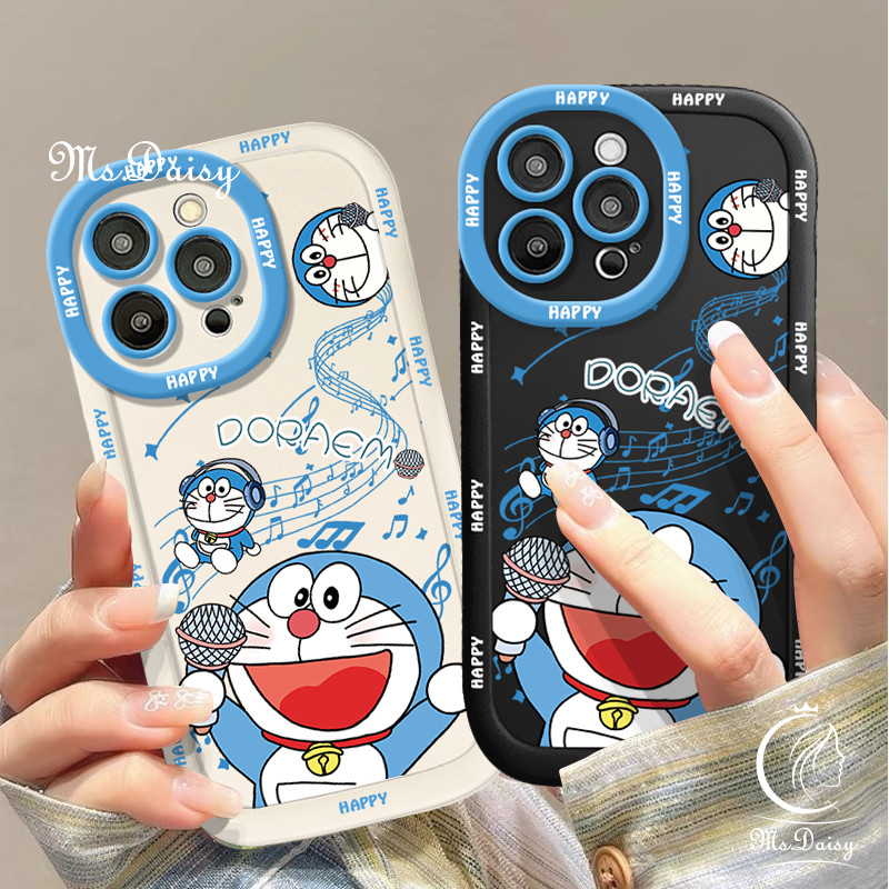 เคสโทรศัพท์สําหรับOPPO A54 A55 A57 A57S A77 A77S A52 A72 A92 A74 A76 A79 A93 A94 A95 A96 Reno 4Lite 5F 6 Liteการ์ตูนน่ารักคาราโอเกะซิลิโคนพัฟ