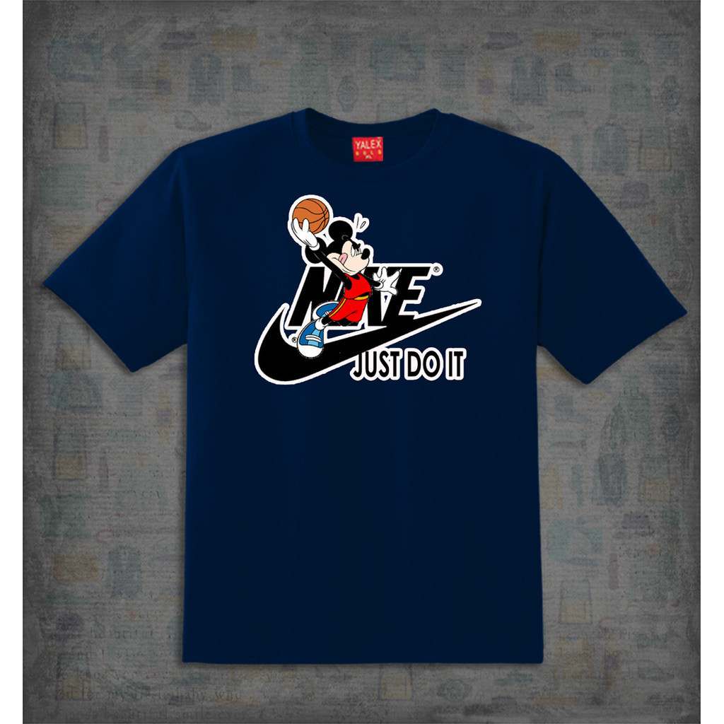 ♞,♘【COD】MICKEY SPORTY1 PRINT Printed t shirt shirts for men and women tees for man tees for woman u