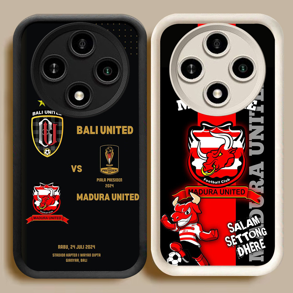 BI87 Madura United FC Casing สําหรับ VIVO T4 IQOO 13 Z10 Y300 Neo 10 Turbo Pro Plus 5G สีขาวสีดํา