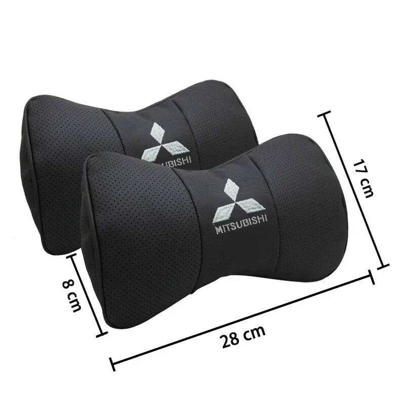 ▥ 2Pcs Car Seat Headrest คอหมอนสําหรับ  L200 Colt Lancer ASX Pero Outlander Mirage Ec