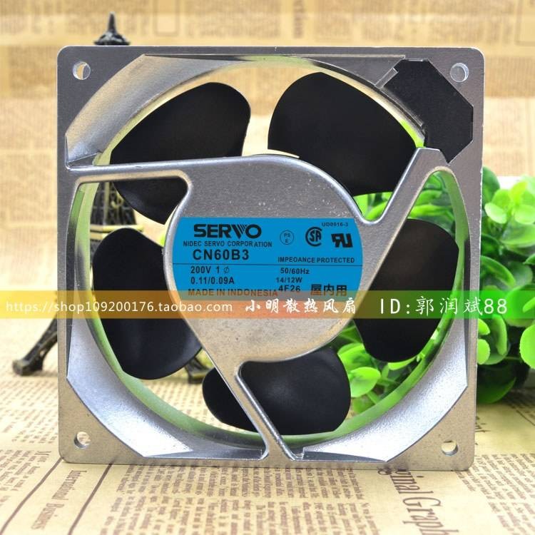 SERVO SERVO CN60B3 0.11/0.09 12038 200V 14/12W พัดลมหม้อน้ํา
