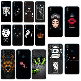 H4 Vivo Y11 2019 เคส TPU นิ่ม ซิลิโคน ป้องกัน เคสโทรศัพท์ เคสโทรศัพท์ สีดํา