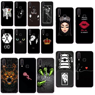 H4 Vivo Y15 เคส TPU นิ่ม ซิลิโคน ป้องกัน เคสโทรศัพท์ เคสโทรศัพท์ สีดํา