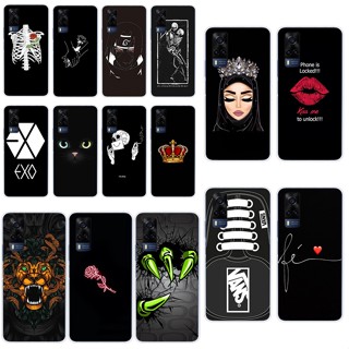 H4 Vivo Y31 2021 เคส TPU นิ่ม ซิลิโคน ป้องกัน เคสโทรศัพท์ สีดํา