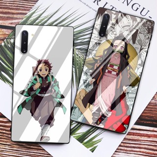 เคสโทรศัพท์มือถือแบบแก้ว ลายดาบพิฆาตอสูร Kamado Tanjirou สําหรับ Redmi Note 8 9 9s 10 10s 11 Pro 9 9A 9C 8 8A