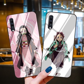 เคสโทรศัพท์มือถือแบบแก้ว ลายดาบพิฆาตอสูร Kamado Tanjirou สําหรับ Realme C11 C15 C17 C2 6 7Pro 7i 8S V13 5 5i 5S