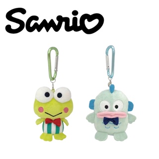 SANRIO พวงกุญแจ จี้ตุ๊กตากบน่ารัก ประดับโบว์ สีแดง ของเล่นสําหรับเด็ก