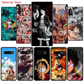 Nr49 เคสโทรศัพท์มือถือ ซิลิโคนนุ่ม ลายการ์ตูนลูฟี่ วันพีซ สําหรับ Samsung A12 A32 A42 A52 A72 4G 5G