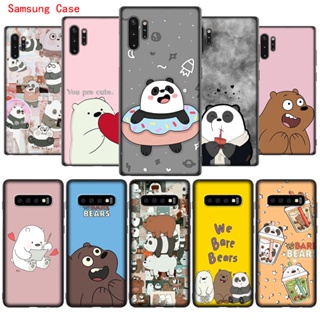 Nr62 เคสโทรศัพท์มือถือ ซิลิโคนนุ่ม ลายการ์ตูนหมี We Bare Bears สําหรับ Samsung A12 A32 A42 A52 A72 4G 5G