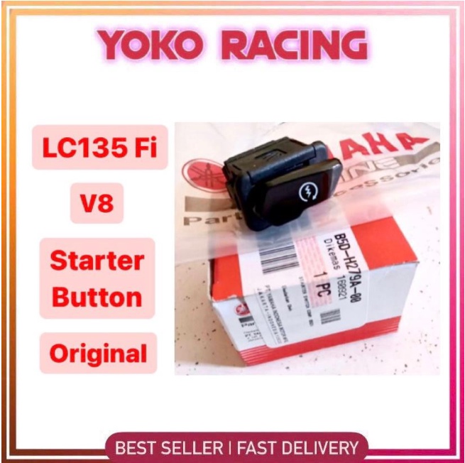 LC V8 สวิทช์ปุ่มสตาร์ท Butang Suis Starter Tangan B5D-H279A-00 Yamaha LC135 Fi 135LC V8 LC 135 Fi V8