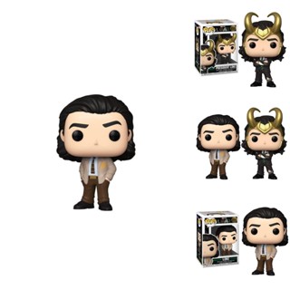 ตุ๊กตาฟิกเกอร์ PVC รูปการ์ตูนซูเปอร์ฮีโร่ Funko President Loki Pop ของเล่นสําหรับเด็ก