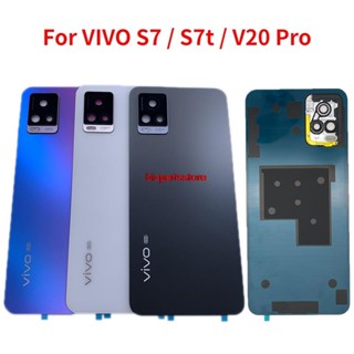 Bizth- ฝาครอบแบตเตอรี่ด้านหลัง 6.44 สําหรับ VIVO S7 V20 PRO V2020A