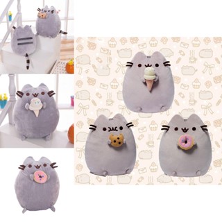 ของเล่นตุ๊กตาแมว Pusheen The Doughnut Cookie แบบนิ่ม ของขวัญสําหรับเด็ก