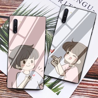 เคสโทรศัพท์มือถือแบบแก้ว ลายคู่รัก สําหรับ Vivo Y11S Y20i Y20S Y85 Y21 Y21S Y91C Y81 V21 V20 Y50 Y30i Y15A Y15S Y11 Y17 Y15 Y12 Y20 Y30 V15 Y66 Y55S Y75 Y33S Y72