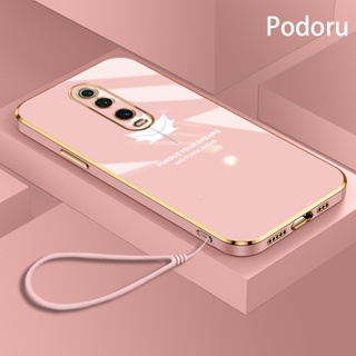 เคส Redmi K20 K20 Pro Xiaomi 9T 9T Pro ใบเมเปิ้ล ดอกไม้ ขอบตรง รวมทุกอย่าง เลนส์ ซิลิโคนนิ่ม กันกระแทก เคสโทรศัพท์มือถือ