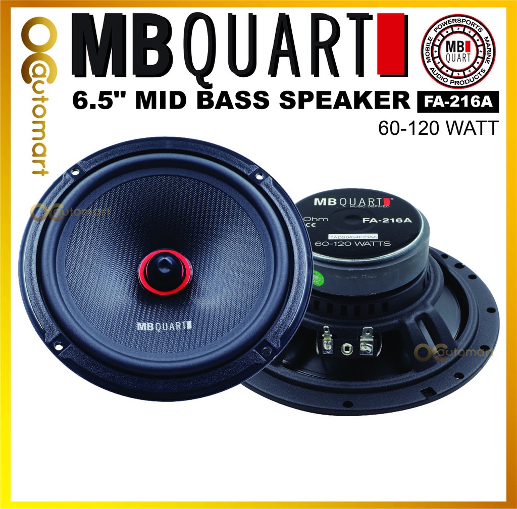 MB Quart 6.5" ลําโพงเสียงกลาง FA-216A FA Series กลางเบส Spk Kereta
