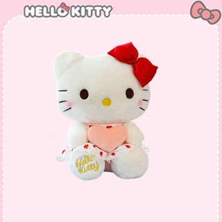 SANRIO หมอนตุ๊กตานุ่ม รูปการ์ตูน Hello Kitty น่ารัก เหมาะกับของขวัญ สําหรับตกแต่งห้องเด็ก