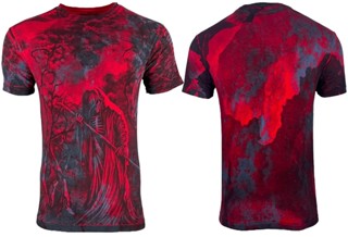 เสื้อยืด พิมพ์ลาย Xtreme Couture By Affliction Sorrow Biker สีขาว สําหรับผู้ชาย