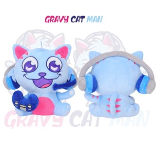 Gravycatman ตุ๊กตาหมาป่า ผ้ากํามะหยี่ขนนิ่ม แบบสั้น สูง 23 ซม.