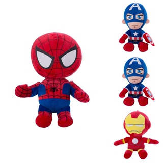 ของเล่นตุ๊กตาฮีโร่ Captain America Iron Batman Superman Hulk