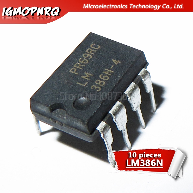 แอมป์ขยายเสียง LM386 LM386N LM386M LM386L LM358P LM393P VIPER12A VIPER22A VIPER16L VIPER17L VLTG DIP-8 10 ชิ้น