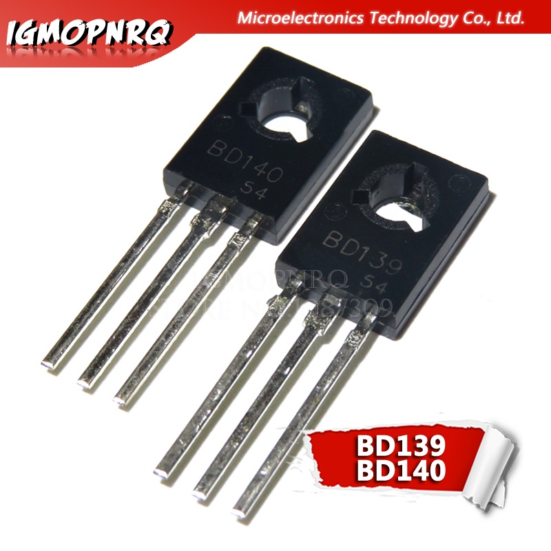 ไอซีควบคุมแรงดันไฟฟ้า BD139 BD140 ( BD139 10 ชิ้น และวงจรรวม BD140 10 ชิ้น ) TO126 TO-126