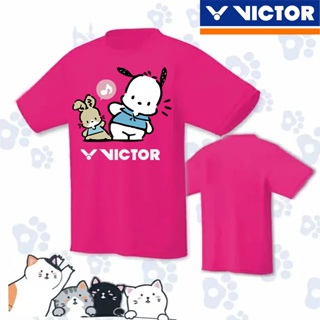 Victor 2023 ใหม่ เสื้อผ้าแบดมินตัน แห้งเร็ว ดูดซับความชื้น สําหรับผู้ชาย และผู้หญิง