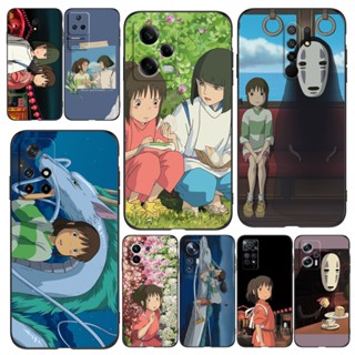 เคสโทรศัพท์มือถือ ซิลิโคนนิ่ม tpu ลายอะนิเมะ Spirited Away สีดํา สําหรับ xiaomi Redmi NOTE 8 8T PRO NTOT 8 2021