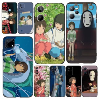 เคสโทรศัพท์มือถือ ซิลิโคนนิ่ม Tpu ลายอะนิเมะ Spirited Away สีดํา สําหรับ Realme 2 Narzo 20A