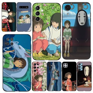 เคสโทรศัพท์มือถือ ซิลิโคนนิ่ม tpu ลายอะนิเมะ Spirited Away สีดํา สําหรับ Samsung Galaxy J6 on6 J4 Prime PLUS 2018