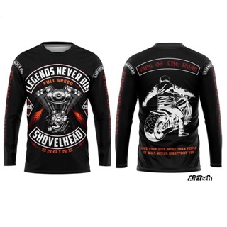 เสื้อกีฬา Biker แขนยาว ผ้ากันUV ใส่ไม่ร้อน เสื้อพิมพ์ลาย คุณภาพดีใส่สบาย ระบายเหงื่อได้ดี