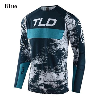 พร้อมส่ง เสื้อแขนยาว แบบแห้งเร็ว ลาย TLD MTB Moto แฟชั่นฤดูร้อน สําหรับแข่งรถจักรยานยนต์กลางแจ้ง