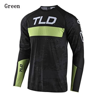 พร้อมส่ง เสื้อแขนยาว แบบแห้งเร็ว ลาย TLD MTB Moto แฟชั่นฤดูร้อน สําหรับแข่งรถจักรยานยนต์กลางแจ้ง