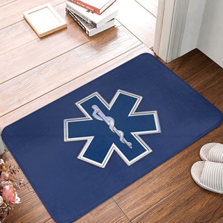 พรมเช็ดเท้า กันลื่น ลาย Star Of Life Welcome สําหรับตกแต่งบ้าน ห้องนั่งเล่น