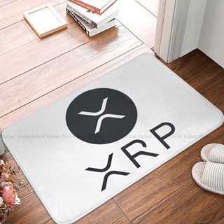 พรมเช็ดเท้า กันลื่น ลายสกุลเงินสด สําหรับตกแต่งบ้าน ห้องนอน ห้องนั่งเล่น XRP