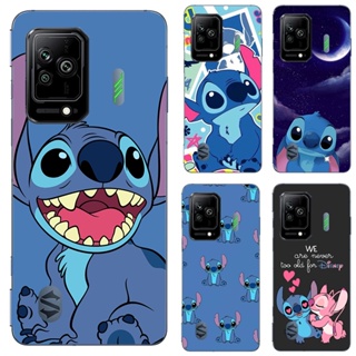 เคสโทรศัพท์มือถือแบบนิ่ม TPU ลาย Lilo &amp; Stitch สีดํา สําหรับ Xiaomi Black Shark 5