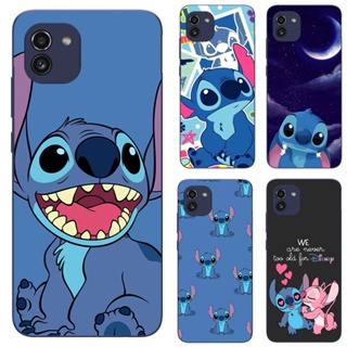 เคสโทรศัพท์มือถือ TPU แบบนิ่ม ลาย Lilo &amp; Stitch สําหรับ Samsung Galaxy A03