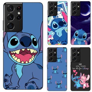 เคสโทรศัพท์มือถือ TPU แบบนิ่ม ลาย Lilo &amp; Stitch สําหรับ Samsung Galaxy S21 Ultra