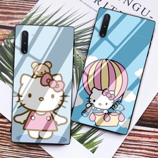 เคสโทรศัพท์มือถือแบบแก้ว ลายการ์ตูนคิตตี้น่ารัก สําหรับ Vivo Y11S Y20i Y20S Y85 Y21 Y21S Y91C Y81 V21 V20 Y50 Y30i Y15A Y15S Y11 Y17 Y15 Y12 Y20 Y30 V15 Y66 Y55S Y75 Y33S Y72