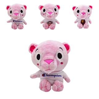 ตุ๊กตาเสือดาว ผ้ากํามะหยี่ขนนิ่ม สีชมพู สําหรับตกแต่งบ้าน โซฟา