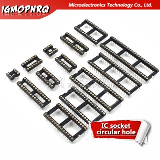 ซ็อกเก็ตเชื่อมต่อ IC DIP 6 8 14 16 18 20 24 28 40 pin Sockets DIP6 DIP8 DIP14 DIP16 DIP18 DIP20 DIP28 DIP40 pins 10 ชิ้น