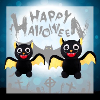 ตุ๊กตาค้างคาวปีศาจ สีดํา สําหรับตกแต่งปาร์ตี้ฮาโลวีน