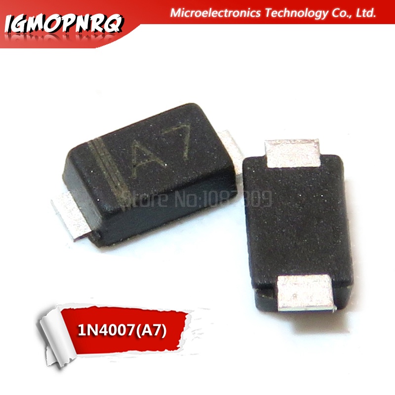 ไดโอด SMD 1N5819 1N4007 1N4148 0805 SOD-123 1N4148WS 1N5819WS B5819WS SOD123 SOD-323 1206 SOD323 100