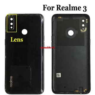 Cath-เคสแบตเตอรี่กระจก พร้อมเลนส์กล้อง แบบเปลี่ยน สําหรับ Oppo Realme 3 Realme 3